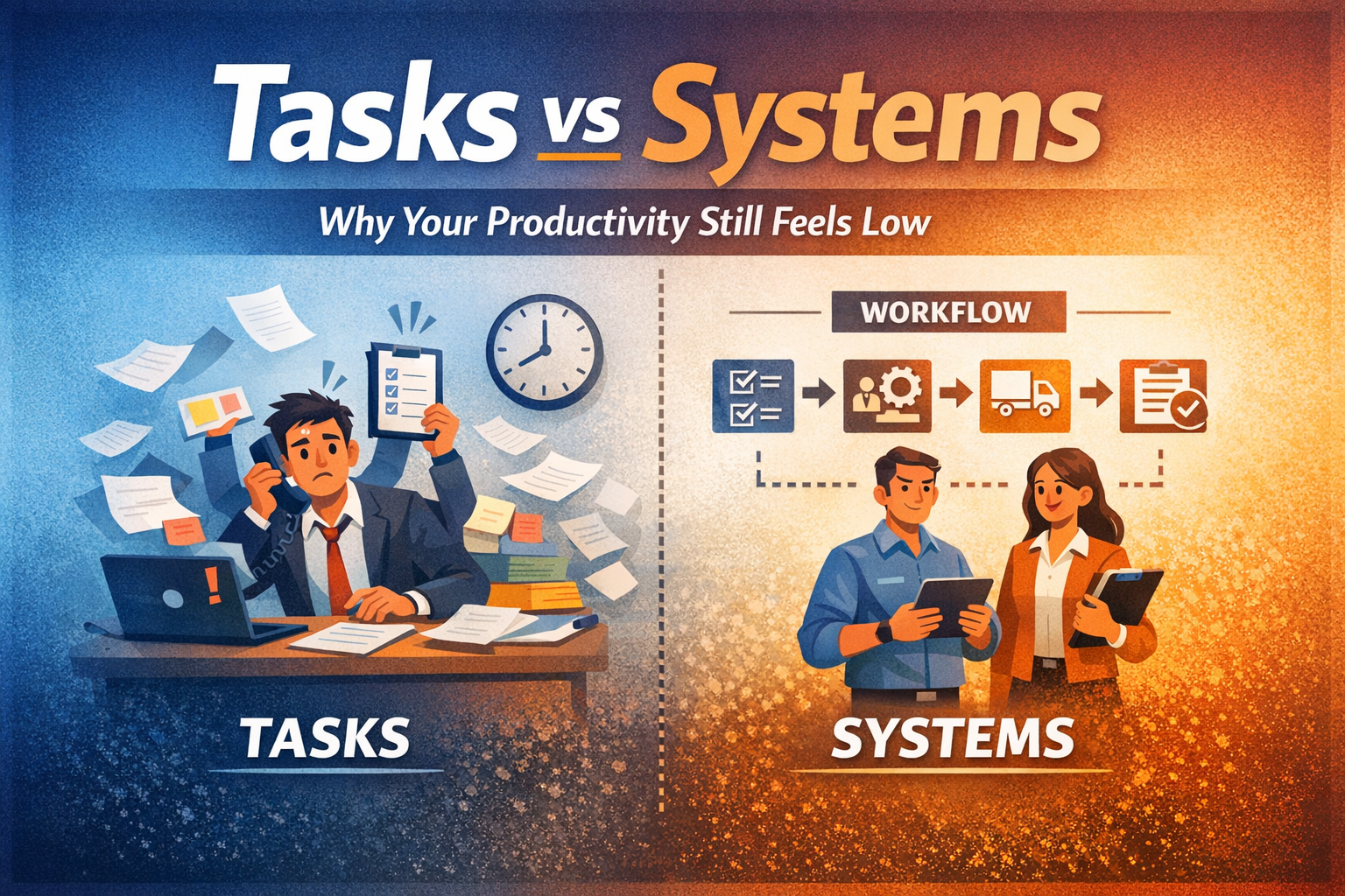 Tasks vs Systems: Why Your Productivity Still Feels Low